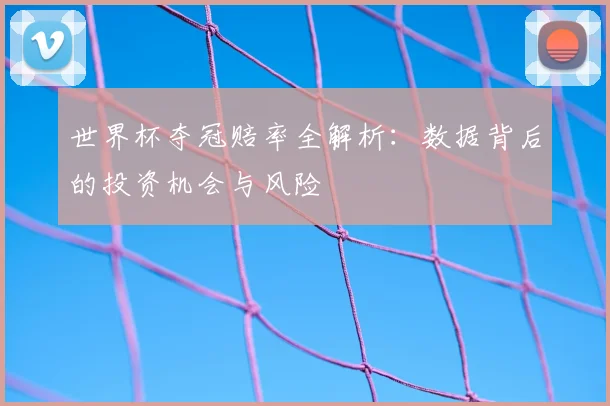 世界杯夺冠赔率全解析：数据背后的投资机会与风险